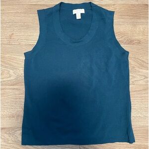 Charter Club. Blue sweater vest tank top. Size P/S
